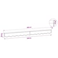 Miniatyrbilde 7 av 7: vidaXL Erstatningsstoff for markisekappe brun stripe 350 cm