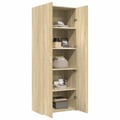 Miniatyrbilde 8 av 11: vidaXL Highboard sonoma eik 70x42,5x185 cm konstruert tre