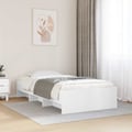Miniatyrbilde 2 av 11: vidaXL Sengeramme hvit 90x200 cm konstruert tre