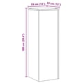 Miniatyrbilde 9 av 10: vidaXL Plantestativ hvit 33x33x100 cm konstruert tre