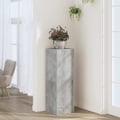 Miniatyrbilde 2 av 10: vidaXL Plantestativ betonggrå 33x33x100 cm konstruert tre