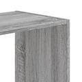 Miniatyrbilde 7 av 9: vidaXL Bokhylle grå sonoma 68,5x32x68,5 cm konstruert tre