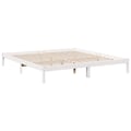 Miniatyrbilde 4 av 10: vidaXL Ekstra lang sengeramme uten madrass hvit 200x210 cm heltre furu