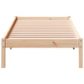 Pikkukuva 5 / 10: vidaXL Sängynrunko erikoispitkä ilman patjaa 90x210 cm täysi mänty