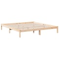 Miniatyrbillede 7 af 10: vidaXL ekstra lang sengeramme uden madras 200x220 cm massivt fyrretræ
