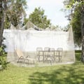 Miniatyrbilde 3 av 9: vidaXL Myggnett for utendørs 220 mesh hvit 300x300x250 cm