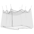Miniatyrbillede 6 af 9: vidaXL myggenet til udendørs brug 220 mesh sort 300x300x250 cm