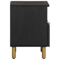 Miniatyrbilde 5 av 11: vidaXL Nattbord svart 40x33x46 cm konstruert tre