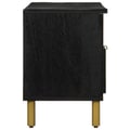 Miniatyrbilde 4 av 11: vidaXL TV-benk svart 100x33x46 cm konstruert tre