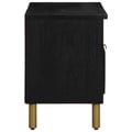 Miniatyrbilde 4 av 11: vidaXL TV-benk svart 80x33x46 cm konstruert tre