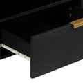 Miniatyrbilde 8 av 11: vidaXL TV-benk svart 80x33x46 cm konstruert tre