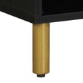 Miniatyrbilde 9 av 11: vidaXL TV-benk svart 80x33x46 cm konstruert tre
