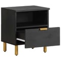Miniatyrbilde 2 av 11: vidaXL Nattbord svart 40x33x46 cm konstruert tre