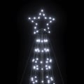 Miniatyrbild 10 av 11: vidaXL Julgransbelysning med markspett 1534 LEDs kallvitt 500 cm
