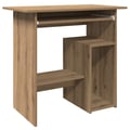 Miniatyrbillede 2 af 11: vidaXL skrivebord 80x45x74 cm konstrueret træ kunsteg