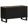 Miniatyrbilde 5 av 11: vidaXL TV-benk svart 80x33x46 cm heltre mango