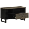 Miniatyrbilde 2 av 11: vidaXL TV-benk svart 80x33x46 cm heltre mango