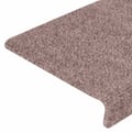 Miniatyrbilde 7 av 9: vidaXL Trappematter selvklebende 20 stk 65x21x4 cm lysebrun rektangulær kant