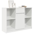 Miniatyrbillede 4 af 11: vidaXL skænk med skuffe 101x35x76 cm konstrueret træ hvid