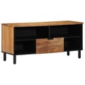 Miniatyrbillede 2 af 10: vidaXL TV Enheder Massivt Akacietræ 100 x 33,5 x 46 cm Konstrueret træ