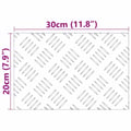 Miniatyrbild 9 av 9: vidaXL Trappsteg Rektangulär 2 pcs Silver 30 x 20 cm Aluminium