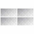 Miniatyrbilde 1 av 8: vidaXL Trinn Rektangulær 4 pcs sølv 40 x 20 cm Aluminium