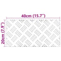 Pikkukuva 9 / 9: vidaXL Portaan askelma Suorakaide 4 pcs Hopea 40 x 20 cm Alumiini