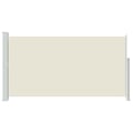 Miniatyrbilde 4 av 11: vidaXL Uttrekkbar sidemarkise 160x300 cm kremfarget