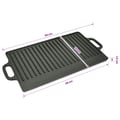 Miniatyrbilde 5 av 5: vidaXL Grillplate i støpejern vendbar 50x23 cm