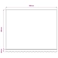Miniatyrbillede 5 af 5: vidaXL udskiftningsdug til markise 400x300 cm polyester gul og hvid