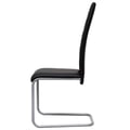 Miniatyrbillede 4 af 9: vidaXL spisebordsstole 2 stk. cantilever-design kunstlæder sort
