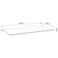 Miniatyrbillede 7 af 7: vidaXL hynde til havebænk 120x50x3 cm oxfordstof antracitgrå