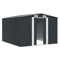 Miniatyrbillede 4 af 11: vidaXL haveskur 257x298x178 cm metal antracitgrå