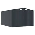 Miniatyrbillede 7 af 11: vidaXL haveskur 257x298x178 cm metal antracitgrå