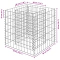 Miniatyrbilde 8 av 8: vidaXL Gabion høybed galvanisert stål 50x50x50 cm