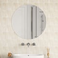 Miniatyrbild 2 av 9: vidaXL Väggspegel rund 70 cm glas