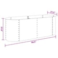 Miniatyrbilde 11 av 11: vidaXL Høybed 240x80x81 cm galvanisert stål sølv