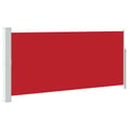 Miniatyrbilde 1 av 11: vidaXL Uttrekkbar sidemarkise 140 x 300 cm rød