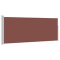 Miniatyrbilde 1 av 11: vidaXL Uttrekkbar sidemarkise 120 x 300 cm brun