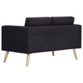 Miniatyrbillede 8 af 11: vidaXL sofasæt i 2 dele stof sort