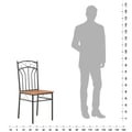 Miniatyrbillede 8 af 9: vidaXL spisebordsstole 4 stk. MDF brun