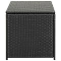 Miniatyrbillede 6 af 10: vidaXL opbevaringskasse til haven 100x50x50 cm polyrattan sort
