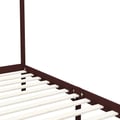 Miniatyrbillede 5 af 7: vidaXL sengestel til himmelseng 100 x 200 cm massiv fyrretræ mørkebrun change1