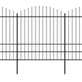 Pikkukuva 2 / 5: vidaXL Puutarha-aita keihäskärjillä teräs (1,75-2)x8,5 m musta