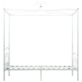 Miniatyrbillede 4 af 5: vidaXL sengestel til himmelseng 90 x 200 cm metal hvid change1