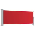 Miniatyrbilde 1 av 11: vidaXL Uttrekkbar sidemarkise 100x300 cm rød