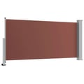Miniatyrbilde 8 av 11: vidaXL Uttrekkbar sidemarkise 120x300 cm brun