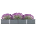 Miniatyrbillede 2 af 9: vidaXL forhøjet plantekasse 320x40x45 cm galvaniseret stål grå