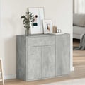 Pikkukuva 2 / 11: vidaXL Senkki betoninharmaa 88x30x70 cm lastulevy