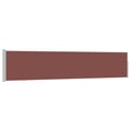 Miniatyrbilde 3 av 11: vidaXL Uttrekkbar sidemarkise 100x500 cm brun